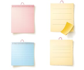 Colorful Notepads and Sticky Notes Ready For Writing