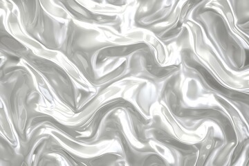 Obraz premium AI-generated photo seamless subtle white glossy soft abstract wavy embossed texture isolated on white color background