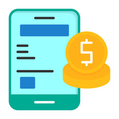 Account balance Flat Style Icon