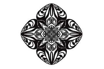 black and white tattoo