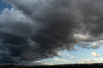 Thunderstorm over the Laramie Range; Wyoming