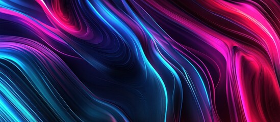 Fototapeta premium Abstract Neon Swirls