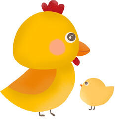 Cute Chicken Cartoon illustration