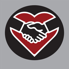 Love white and Black eps Love 2 hand vector illustration for UI UX Design web store social media print media and icon use  