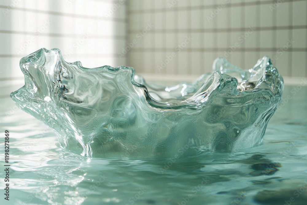 Poster a captivating image of a water splash, showcasing the intricate textures and patterns of the liquid 