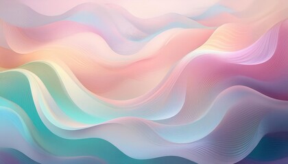 Vibrant Pastel Abstract Background with Soft Color Waves A Mesmerizing Display of Expressive Artistry and Ambient Hues