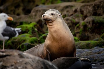 Fototapeta premium La Jolla, California. Sea lion