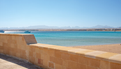 beautiful views of the coast of sunny sahl hasheesh for background