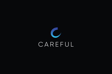 letter C modern and minimal Technology logo.