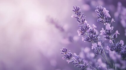 Obraz premium Serene Lavender Field: A Peaceful Purple Paradise