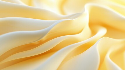 Obraz premium Abstract Swirling Creamy Texture: A Study in Pale Yellow Hues