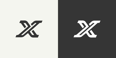 Fototapeta premium Creative letter x logo design vektor 