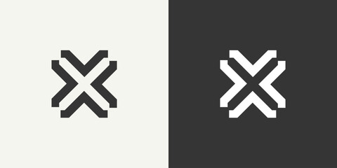 Creative letter x logo design vektor
