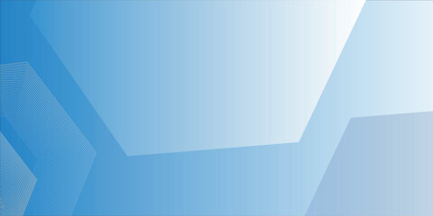 hexagon lines on blue and white background. Geometric is suitable for abstract backgrounds for creating slides and book covers