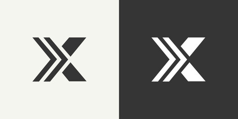 Creative letter x logo design vektor
