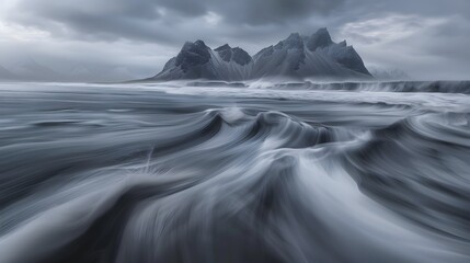 Free photo Vestrahorn mountain view