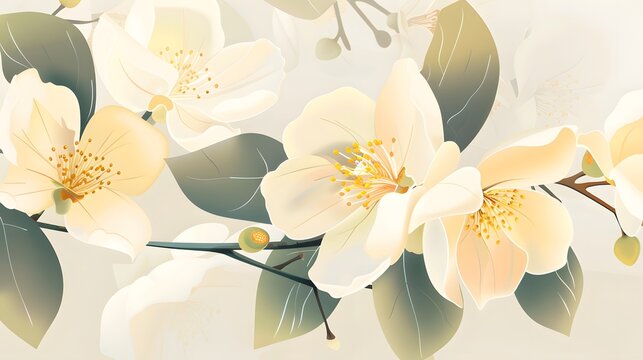 Free vector floral background design style photorealistic