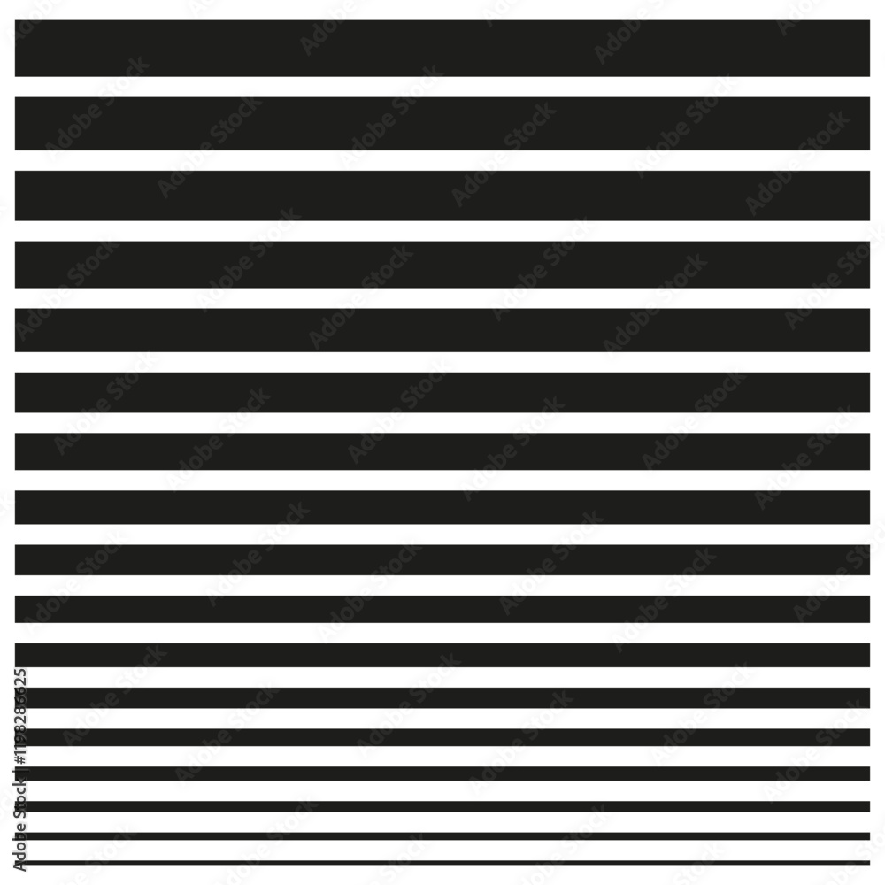 Poster horizontal black lines. thin and thick shapes. repeating line pattern. vector illustration.