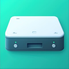 Obraz premium Modern Compact Digital Device Sleek Design Technology Gadget Minimalist Style Data Storage