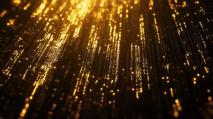 Golden Light Streaks Abstract Background