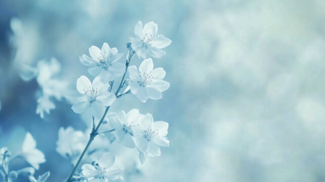 Elegant blue and white release background, rendering effect, suitable for speeches or corporate meetings