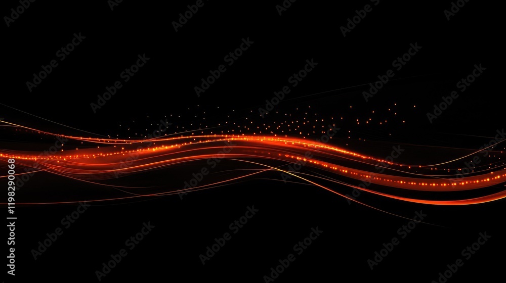 Poster abstract connection network design with glowing lines and dots in a dark futuristic theme, suitable 