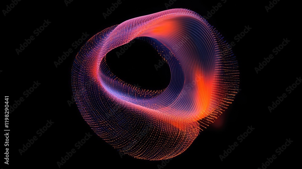 Poster abstract glowing digital brain design with particle effects and holographic light trails for ai and 