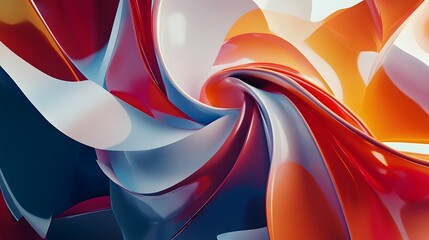 Abstract swirling vibrant colors create dynamic art