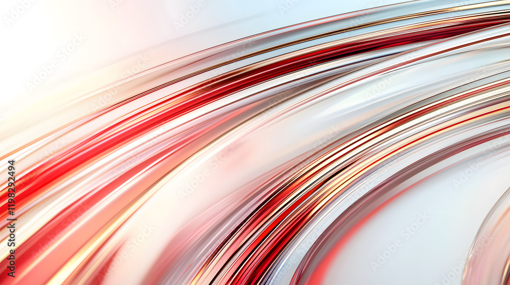 Poster dynamic flowing lines abstract art digital design modern aesthetic minimalist environment close-up v