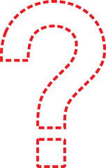 question mark icon motive dotted