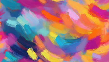 Vibrant, Textured Abstract Background A Captivating Canvas of Brush Strokes, Ideal for Artistic...