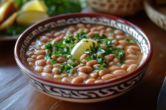 Damascus style Ful Medames dish