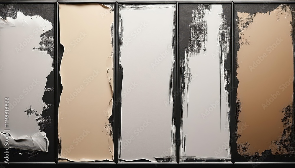 Poster rough and rustic grunge paper texture frames with distressed appeal perfect for stylish background c