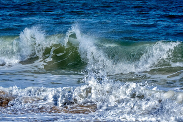 Crashing waves