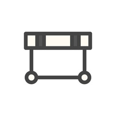 カラースポーツ関連の単品アイコン　障害物