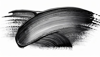 Expressive White Lash Splash with Chinese Brushwork, Blending Paintbrush Strokes, Mascara Marks, and Pen Patterns on a Vibrant Canvas