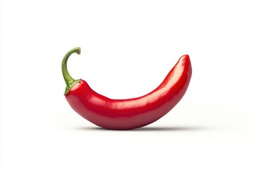 Isolated red habanero peppers on white background