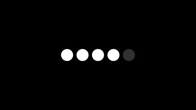 A set of loading icon animations. Loading is indicated by a dot. Load dot icon animation video