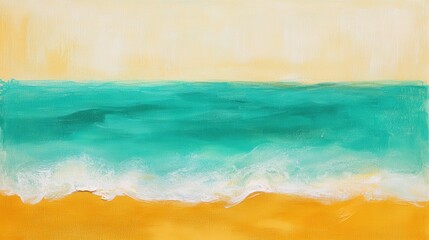 Calm Ocean Waves Over Sandy Shore