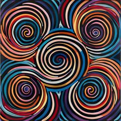 Interconnected Loops: A Visual Symphony of Perpetual Motion and Infinity Symbolizing Life's Endless Connections and Cycles