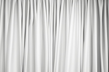 Obraz premium gray silk fabric, delicate satin with soft pleats for designer, text mockup, cards, luxury concept. Smooth elegant golden silk or satin texture can use as background. Retro style