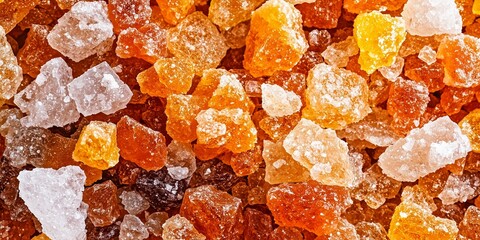 grown crystals from salt with added dyes