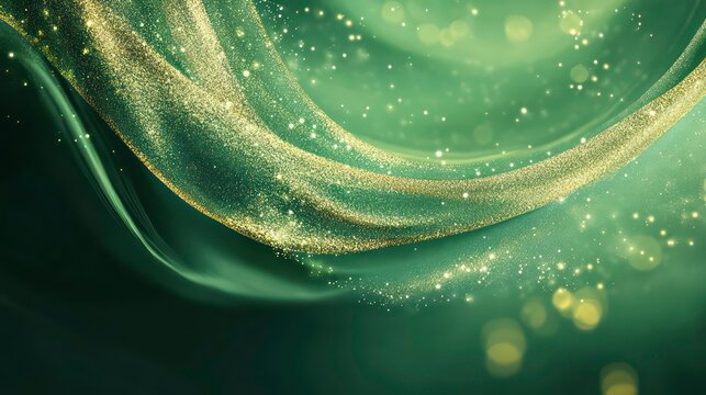 abstract green gold background for ramadan theme