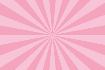Pink sunburst background – radial comic style burst