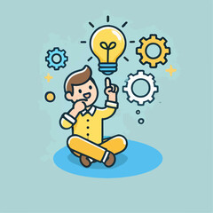 businessman with idea