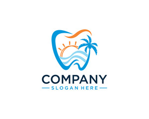 Dental and beach logo