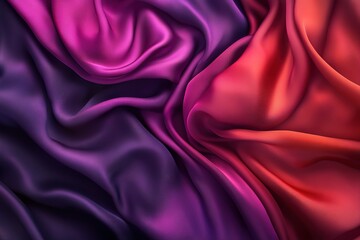 Obraz premium Purple and red fabric with a purple stripe