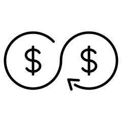 circular economy single icon