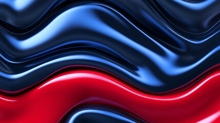 Fototapeta premium Abstract waves of red and blue create dynamic flow