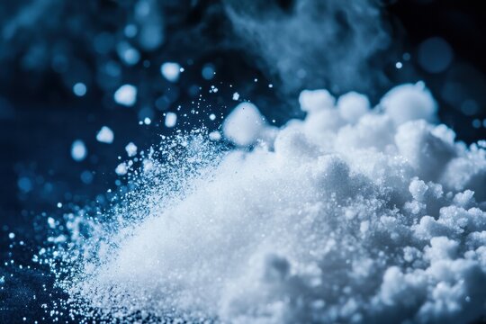 Silica and sodium combined with soda ash create a lumpy hard hot silicate glass used industrially with an abstract backdrop